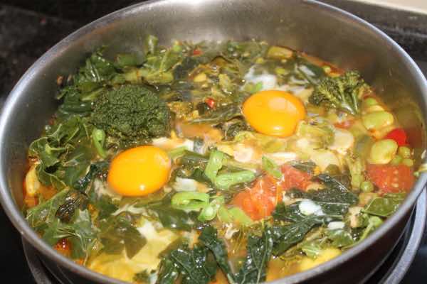 Three bean shakshuka Three bean shakshuka