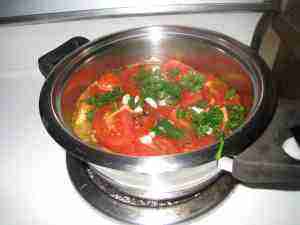 Tomato relish garlic and parsley. Tomato relish garlic and parsley.