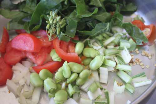 Vegetables for enriching your grits Vegetables for enriching your grits