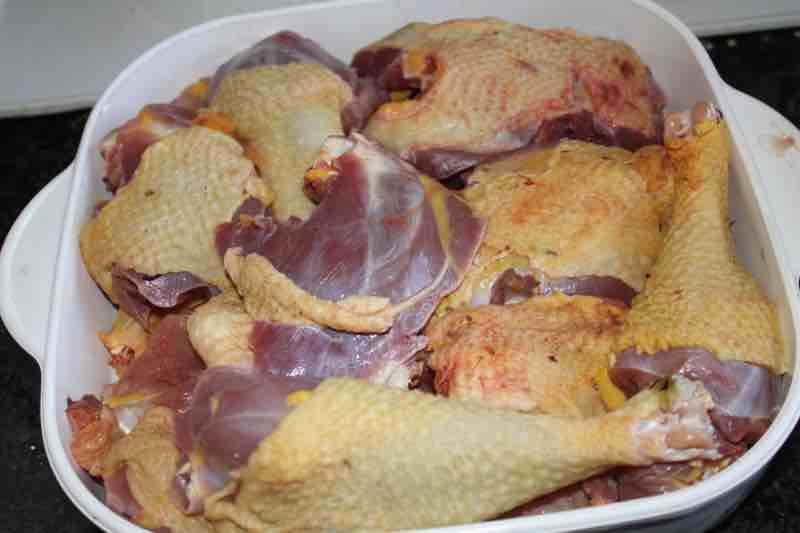 Zulu chicken pieces. Zulu chicken pieces.