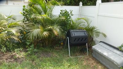 Tumbler in the back corner