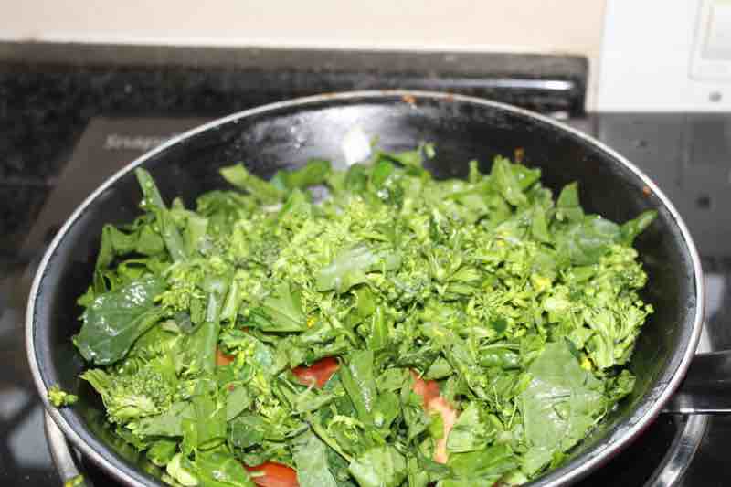 Eggs branching broccoli. Eggs branching broccoli.