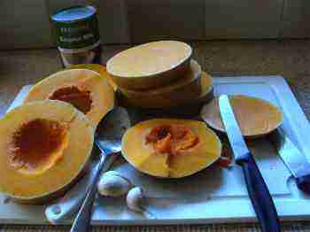 Peel and then slice the butternut into rings when making this soup recipe. Peel and then slice the butternut into rings when making this soup recipe.