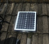 Solar tubes PV2 shows the panel for power to drive the small pump that circulates the water.