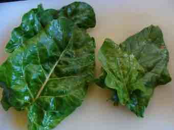 Swiss chard and spinach Swiss chard and spinach